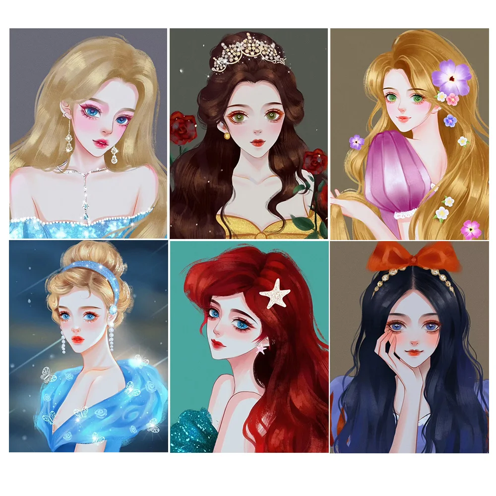 5D Diy Diamond Painting Disney Princess Illustration Full Circle/Square Diamond Embroidery Set Handmade Home Decoration
5D Diy Diamond Painting Disney Princess Illustration Full Circle/Square Diamond Embroidery Set Handmade Home Decoration