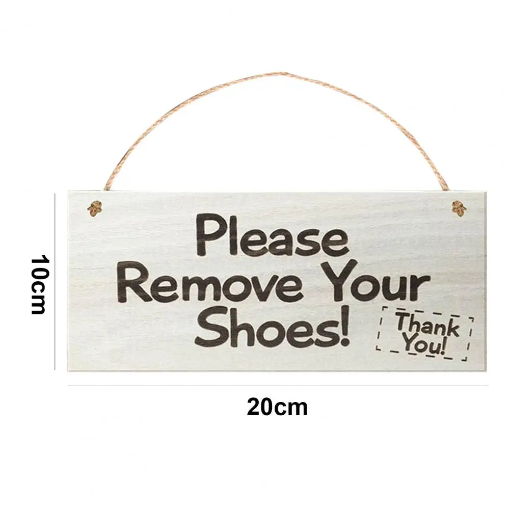 Wooden Plaque Hanging Plaque Creative Decorative with Hanging Rope Please Remove Your Shoes for Home Bar
Wooden Plaque Hanging Plaque Creative Decorative with Hanging Rope Please Remove Your Shoes for Home Bar
