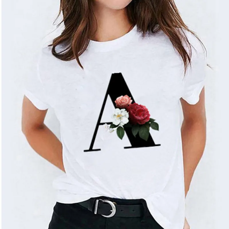 2022 New Women T-shirts 26 Letter Printed Vogue Harajuku Tops Casual Tee Summer Short Sleeve Female T shirt for Women Clothing
2022 New Women T-shirts 26 Letter Printed Vogue Harajuku Tops Casual Tee Summer Short Sleeve Female T shirt for Women Clothing