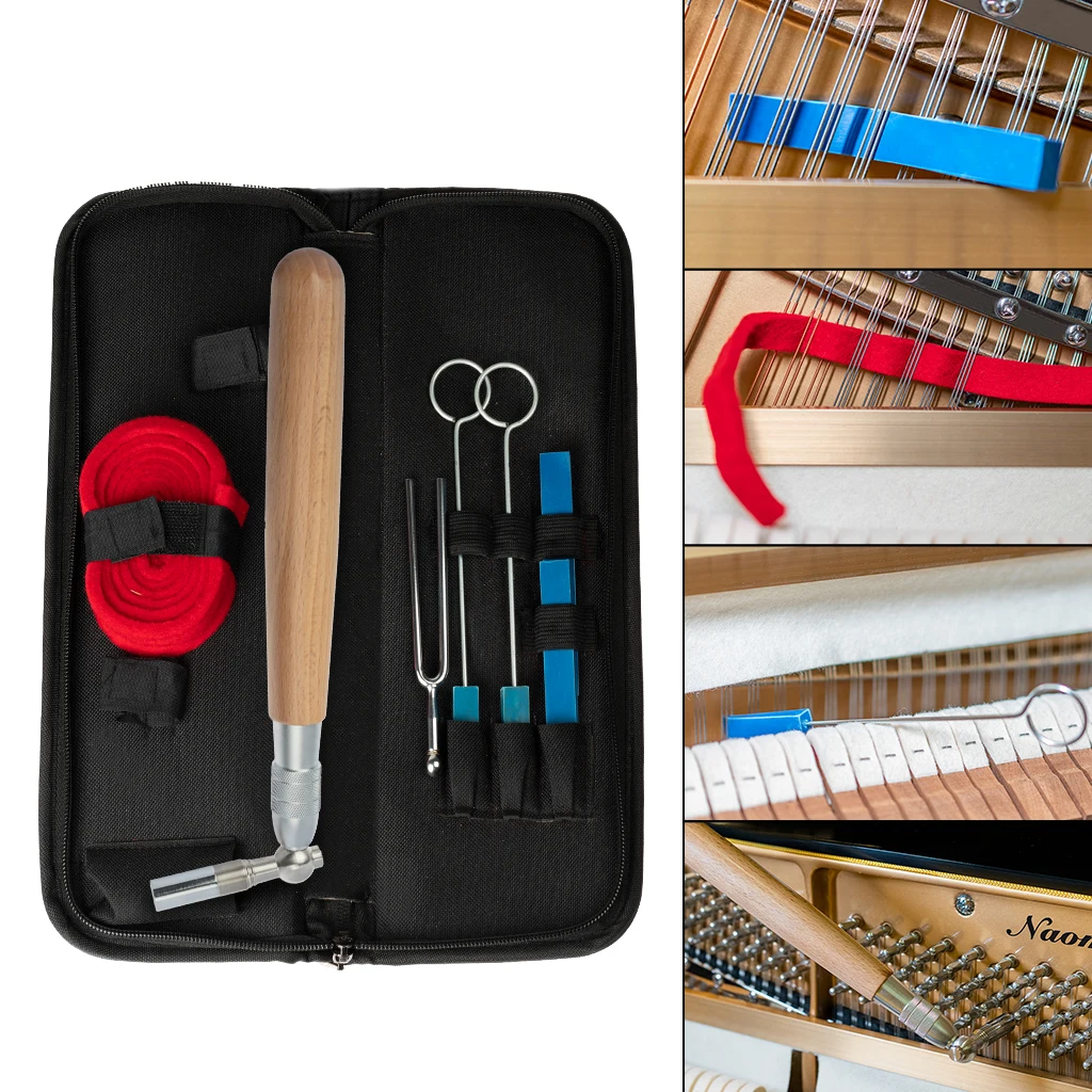 Piano Tuning Kit W/Piano Tuning Hammer Maple Handle Octagonal core Rubber Wedge Mute Temperament Strip Tuning Fork And Case
Piano Tuning Kit W/Piano Tuning Hammer Maple Handle Octagonal core Rubber Wedge Mute Temperament Strip Tuning Fork And Case