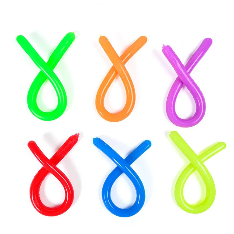 4Pcs Soft Rubber Sausage Noodle Elastic Rope Toys Stretch String Decompression Toy Stretchy Fidget Relief Stress Vent Toys 
4Pcs Soft Rubber Sausage Noodle Elastic Rope Toys Stretch String Decompression Toy Stretchy Fidget Relief Stress Vent Toys
