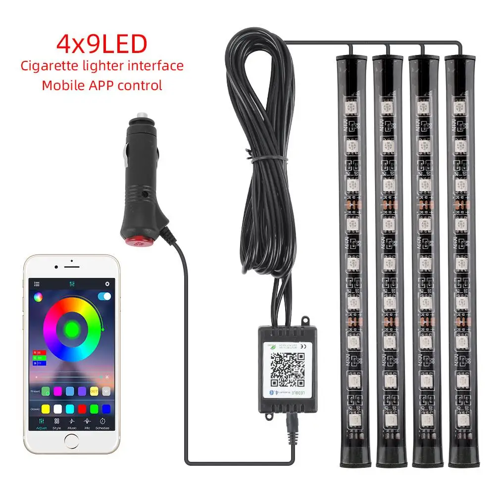 Vehemo Foot Light One To Four Mobile APP Car Decorative Lights Auto Modeling Ambient Light Lamp 2020
Vehemo Foot Light One To Four Mobile APP Car Decorative Lights Auto Modeling Ambient Light Lamp 2020