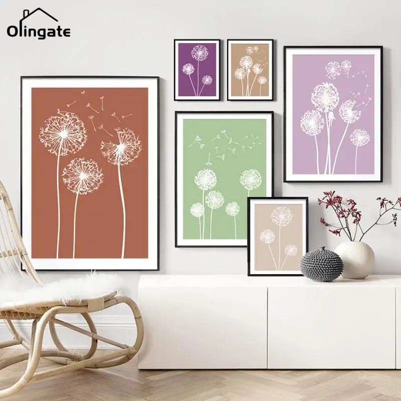 Earth Tone Purple Teal Green Dandelion Wall Art Canvas Painting Nordic Posters and Prints Wall Pictures for Living Room Decor
Earth Tone Purple Teal Green Dandelion Wall Art Canvas Painting Nordic Posters and Prints Wall Pictures for Living Room Decor