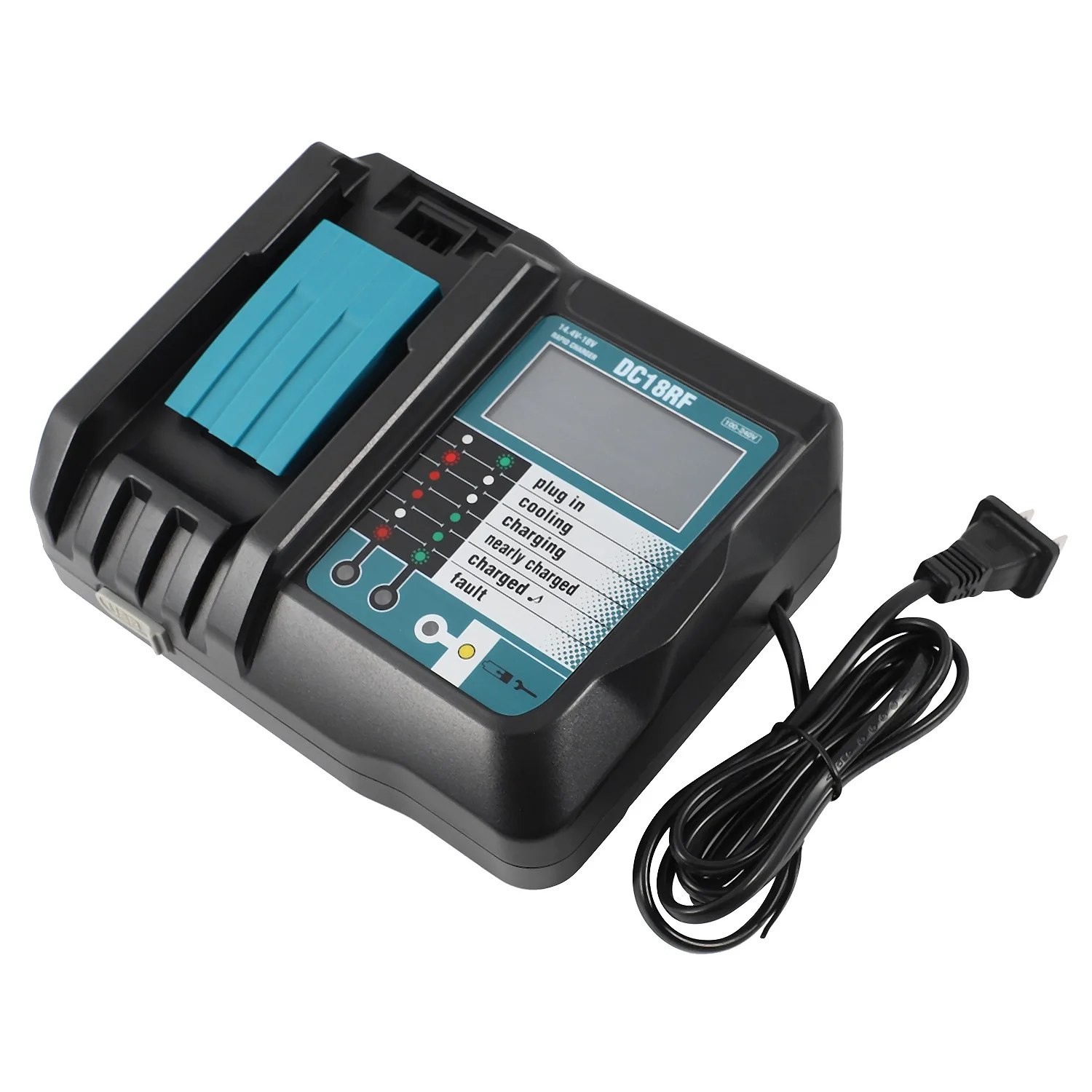 14.4V 18V Li-Ion Battery Charger Voltage Current Lcd Digital Display For Makita Dc18Rf Bl1830 Bl1815 Bl1430 Dc14Sa Dc18Sc Dc18Rc
14.4V 18V Li-Ion Battery Charger Voltage Current Lcd Digital Display For Makita Dc18Rf Bl1830 Bl1815 Bl1430 Dc14Sa Dc18Sc Dc18Rc