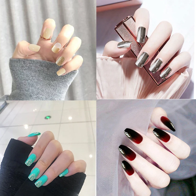 24Pcs Luxury False Nails Tips UV Glue Snake Pattern Frame Chocolate Full Maicure Sets Short Flat Matt European Diamond Fake Nail
24Pcs Luxury False Nails Tips UV Glue Snake Pattern Frame Chocolate Full Maicure Sets Short Flat Matt European Diamond Fake Nail