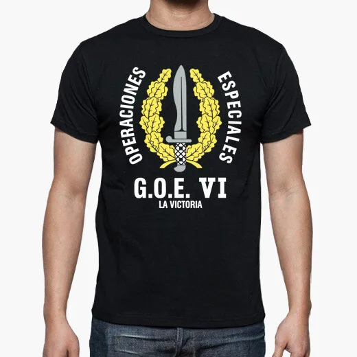 GOE VI Mod.1 Spanish Legion La Victoria Special Operations Emblem T-Shirt. Summer Cotton O-neck Mens Short Sleeve T-Shirt New
GOE VI Mod.1 Spanish Legion La Victoria Special Operations Emblem T-Shirt. Summer Cotton O-neck Mens Short Sleeve T-Shirt New