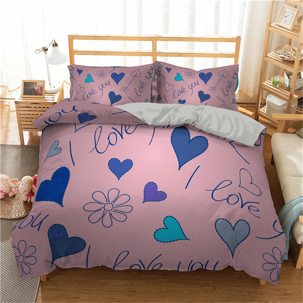 New Valentine's Day 3D Bedding Sets Love Duvet Cover Pillowcase 2/3pcs Twin Queen King Size Bed Clothes For Home Textiles
New Valentine's Day 3D Bedding Sets Love Duvet Cover Pillowcase 2/3pcs Twin Queen King Size Bed Clothes For Home Textiles