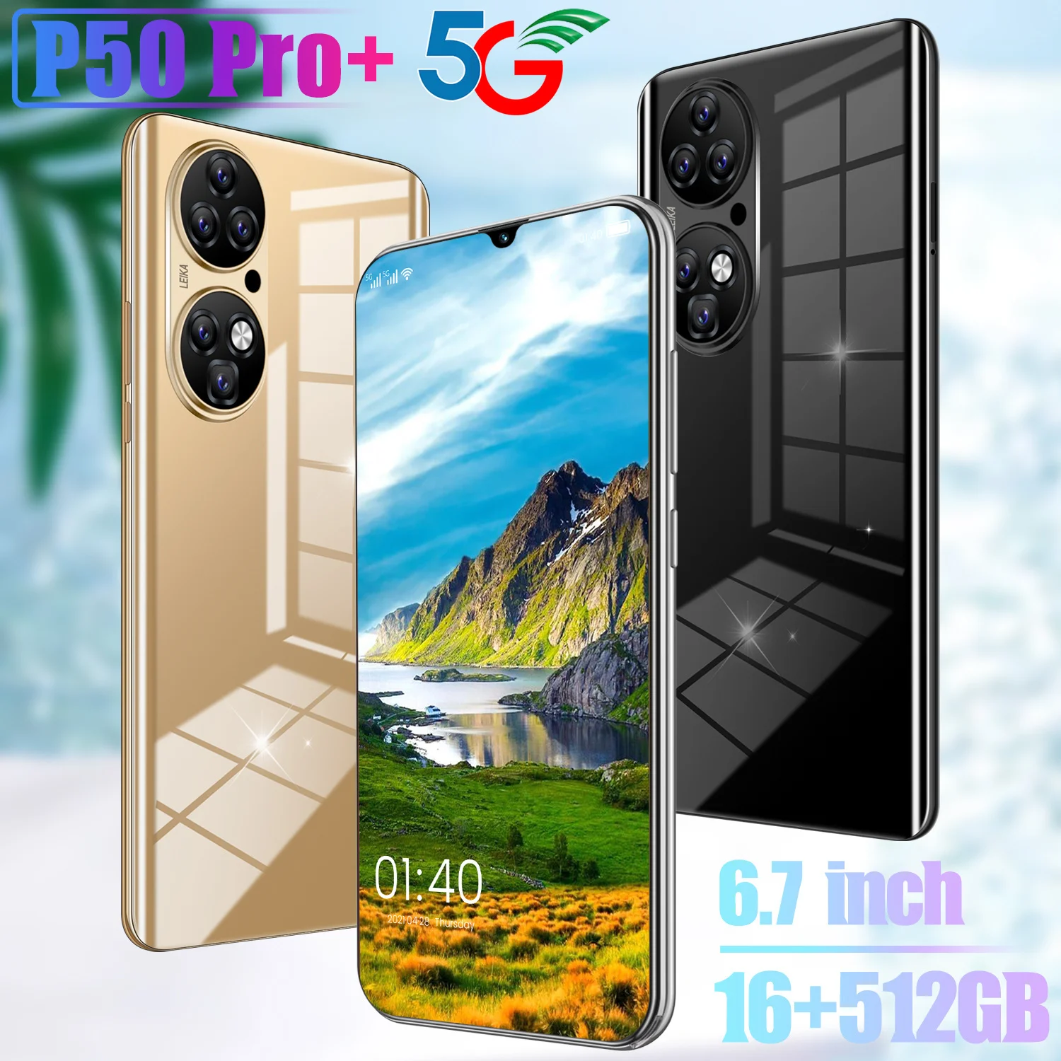 Global Version Phone Huawe P50 Pro+ 6.7" Smartphones 16G 512GB Dual SIM 5600mAh Multi-Language Support Global
Global Version Phone Huawe P50 Pro+ 6.7" Smartphones 16G 512GB Dual SIM 5600mAh Multi-Language Support Global