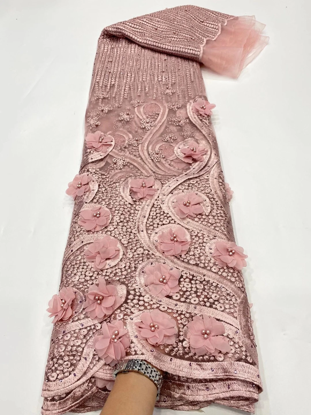 2021 fashion african lace fabric 3d flower with embroidery Nigerian Net Lace French tulle lace fabric For Wedding dress LDP20135
2021 fashion african lace fabric 3d flower with embroidery Nigerian Net Lace French tulle lace fabric For Wedding dress LDP20135