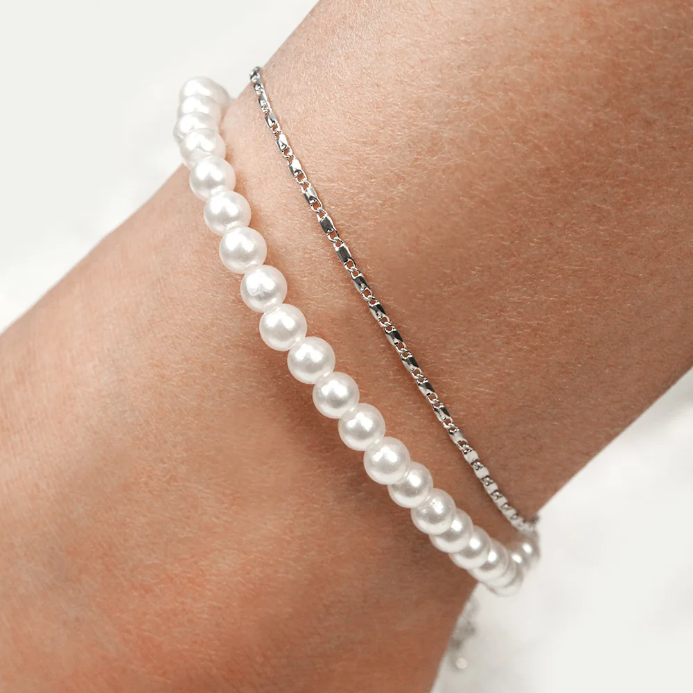 Fashion Double-layer Pearl Anklets For Women Bohemian Imitation Pearls Anklet Jewelry Accessories
Fashion Double-layer Pearl Anklets For Women Bohemian Imitation Pearls Anklet Jewelry Accessories