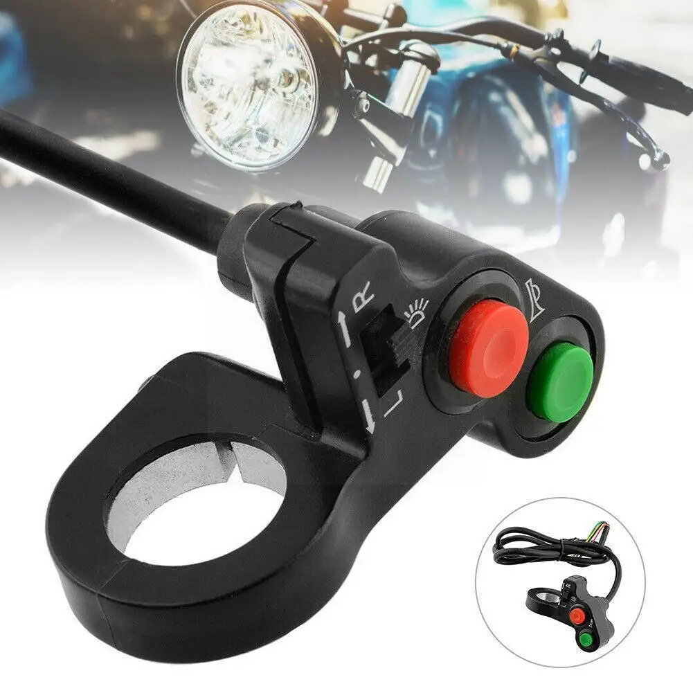 Motorcycle Handlebar Switch Electric Bike Scooter Horn Switch Signals Turn On/off Button Light E0u0
Motorcycle Handlebar Switch Electric Bike Scooter Horn Switch Signals Turn On/off Button Light E0u0