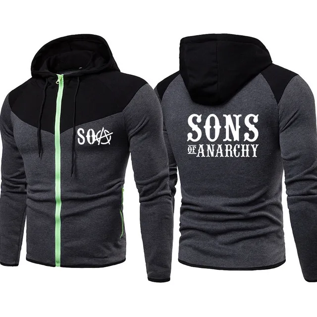 New Men jacket clothing SOA Sons of anarchy SONS print Men sweatshirt Stitching color Fleece high quality Men sport jacket
New Men jacket clothing SOA Sons of anarchy SONS print Men sweatshirt Stitching color Fleece high quality Men sport jacket