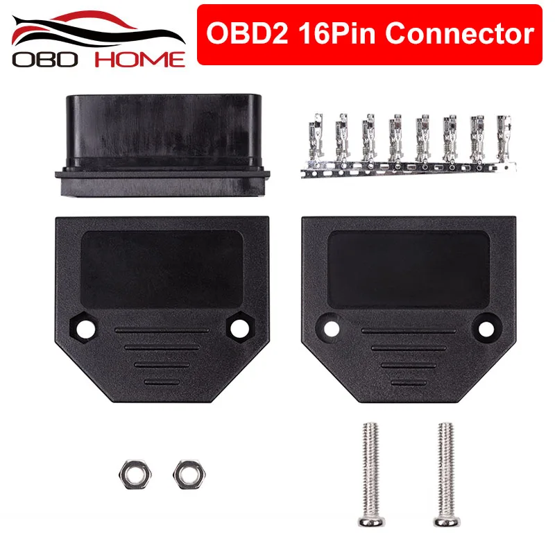 

10pcs Car accessories OBD2 Tool Standard Plug Shell For Protocols OBD OBDII EOBD J1962 OBD2 16Pin Male Plug Connector Interface