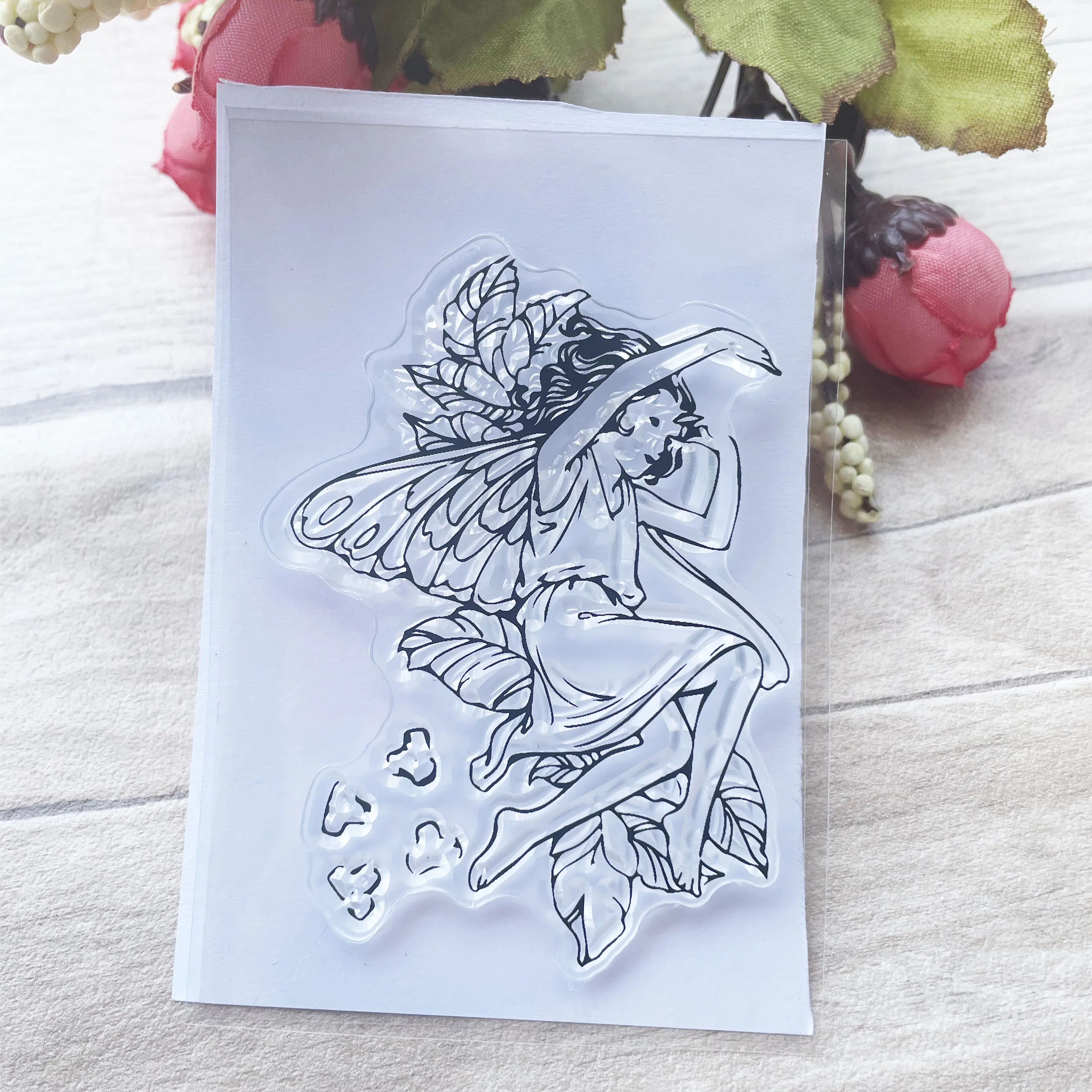 Fairy Butterfly Clear Stamps for DIY Scrapbooking Card Transparent Rubber Stamps Making Photo Album Crafts Template Decor
Fairy Butterfly Clear Stamps for DIY Scrapbooking Card Transparent Rubber Stamps Making Photo Album Crafts Template Decor