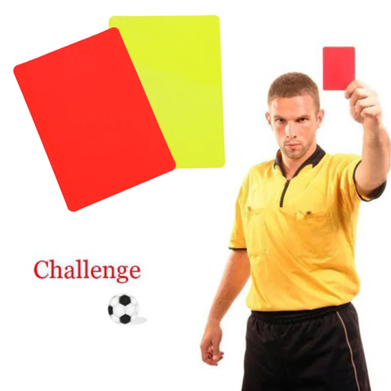 2pcs PVC Soccer Match Referee Football Red And Yellow Cards Record Soccer Games Referee Tool For Soccer Match
2pcs PVC Soccer Match Referee Football Red And Yellow Cards Record Soccer Games Referee Tool For Soccer Match
