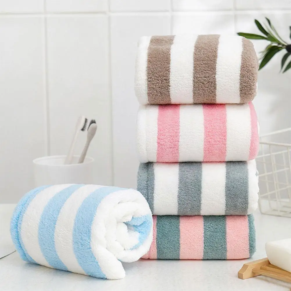 Water Absorption Quick Dry Stripe Bath Cap Magic Microfiber Bathing Cap Bathroom Hair Towel Hat Cute Wrap Long Shower Cap T L3Z0
Water Absorption Quick Dry Stripe Bath Cap Magic Microfiber Bathing Cap Bathroom Hair Towel Hat Cute Wrap Long Shower Cap T L3Z0