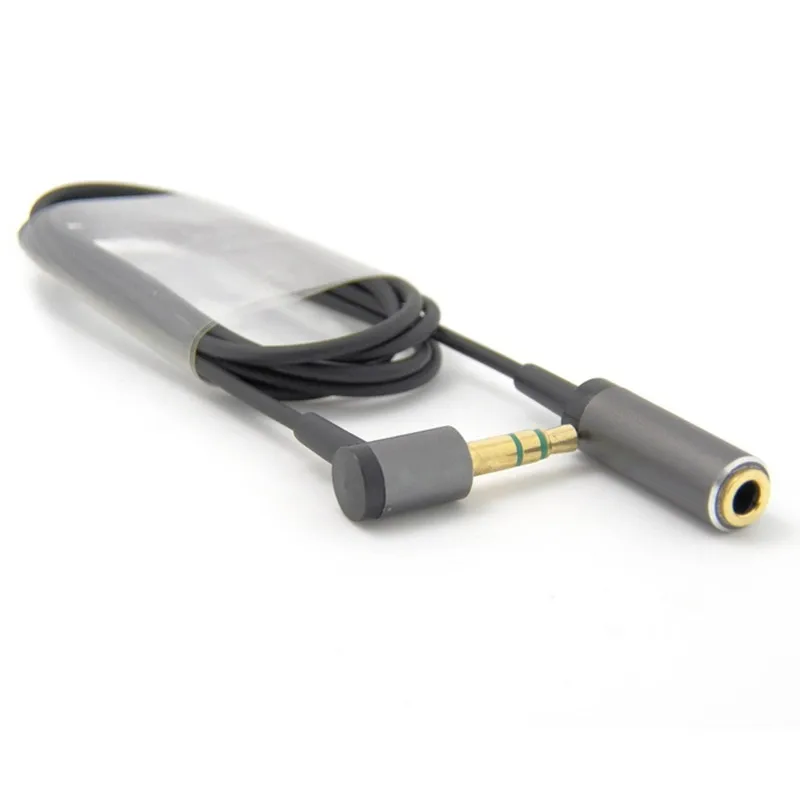 90 degree right angled 3.5mm 3pole Audio Stereo Male to Female Extension Cable 1M black
90 degree right angled 3.5mm 3pole Audio Stereo Male to Female Extension Cable 1M black
