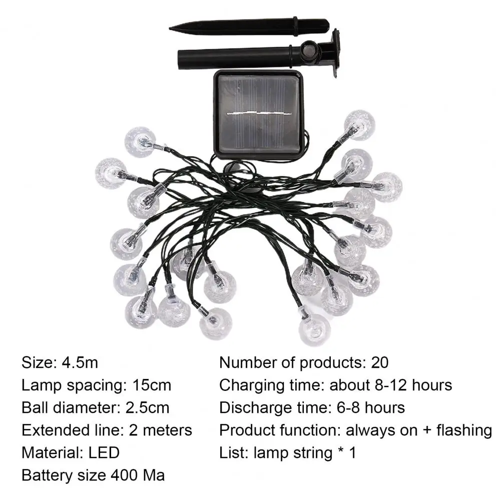 Solar String Light Decorative Wear-resistant Easy Installation Waterproof Solar Powered Lights Bedroom Home Wedding Decoration
Solar String Light Decorative Wear-resistant Easy Installation Waterproof Solar Powered Lights Bedroom Home Wedding Decoration