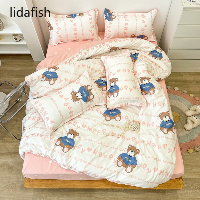 lidafish Cartoon Bear Printed Bedding Set Kid Aldult Duvet Cover Set Bed Sheets And Pillowcases Bedding Set
lidafish Cartoon Bear Printed Bedding Set Kid Aldult Duvet Cover Set Bed Sheets And Pillowcases Bedding Set