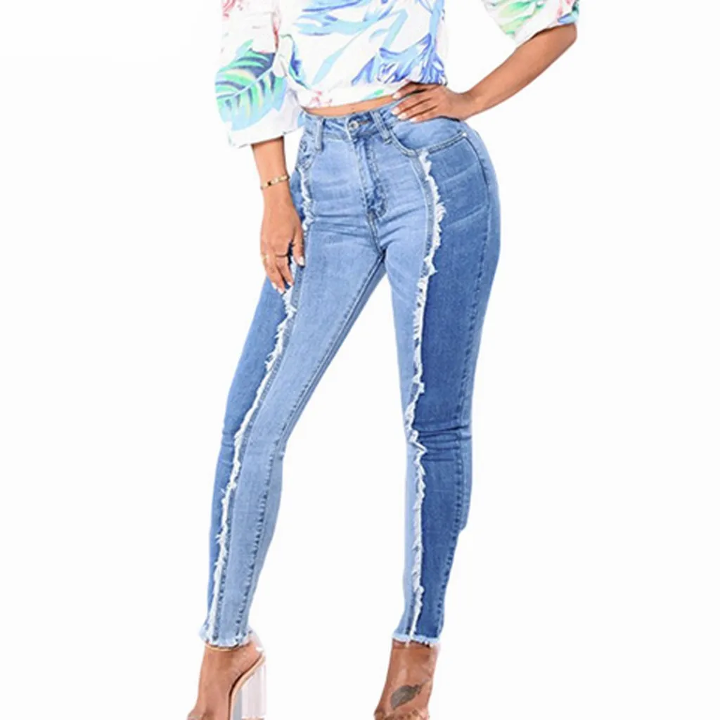 Slim Jeans Pants Stitching Leggings Women Plus Size Leggins Fitness High Waist Plus Size Legging Jeans лоссины для фитнеса 
Slim Jeans Pants Stitching Leggings Women Plus Size Leggins Fitness High Waist Plus Size Legging Jeans лоссины для фитнеса