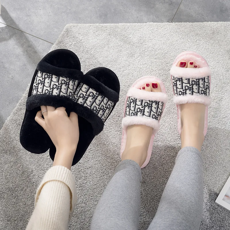 Winter Women House Slippers Faux Fur Fashion Warm Shoes Woman Slip on Flats Female Slides Black Pink cozy home furry slippers
Winter Women House Slippers Faux Fur Fashion Warm Shoes Woman Slip on Flats Female Slides Black Pink cozy home furry slippers