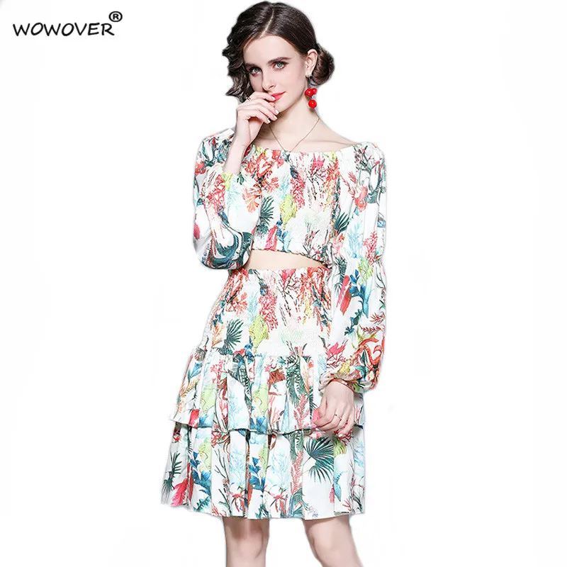 Летний сексуальный женский костюм с открытыми плечами и юбкой
Летний сексуальный женский костюм с открытыми плечами и юбкой