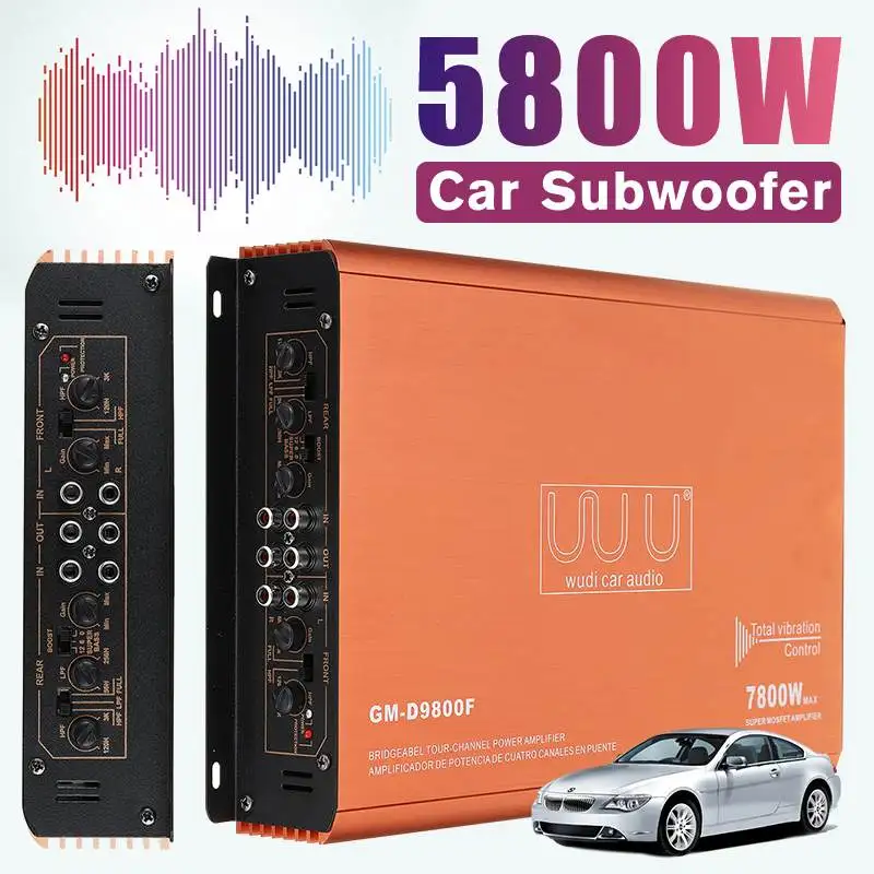 7800W 4 Channel Car Home Audio Power Amplifier Car Digital Amplifer Car Audio Amplifier For Cars Amplifier Subwoofer
7800W 4 Channel Car Home Audio Power Amplifier Car Digital Amplifer Car Audio Amplifier For Cars Amplifier Subwoofer