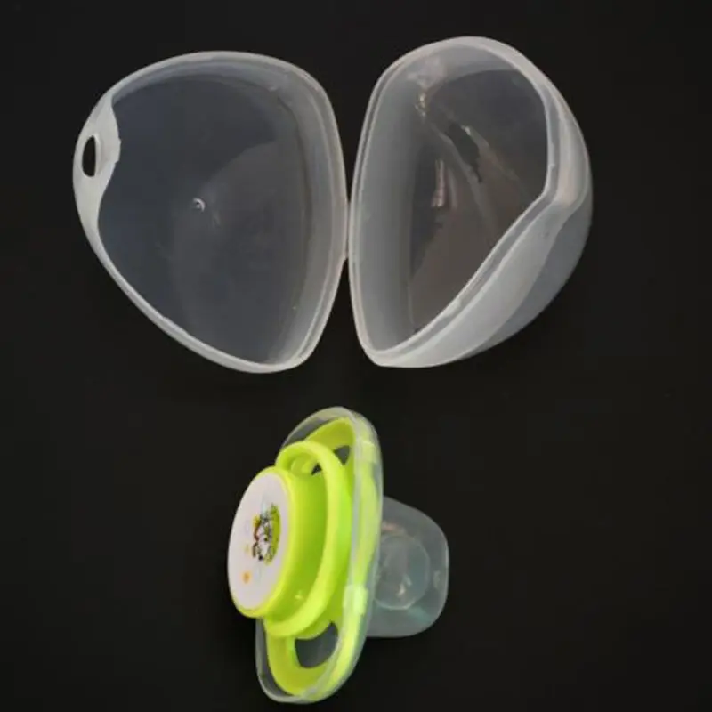 

Baby Dummy Pacifier Case BPA-Free Nipple Shield Container HolderTransparent Safe Infant Soother Pod Storage Box