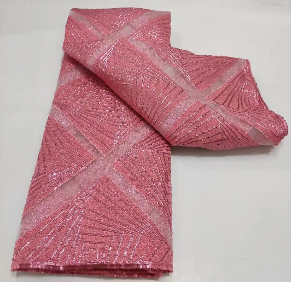 2021 High Quality African Nigerian Tulle Lace Fabrics Organza Embroidery Brocade Jacquard French Lace Fabric For Party 5 yards
2021 High Quality African Nigerian Tulle Lace Fabrics Organza Embroidery Brocade Jacquard French Lace Fabric For Party 5 yards