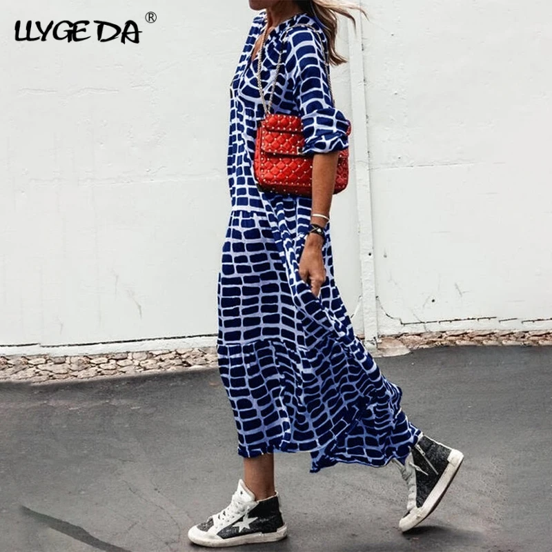 Leopard Print V-Neck Summer Dress Women Loose Casual Fit And Flare Mid-calf Dresses 2021 New Fashion Long Sleeve Streetwear Robe
Leopard Print V-Neck Summer Dress Women Loose Casual Fit And Flare Mid-calf Dresses 2021 New Fashion Long Sleeve Streetwear Robe
