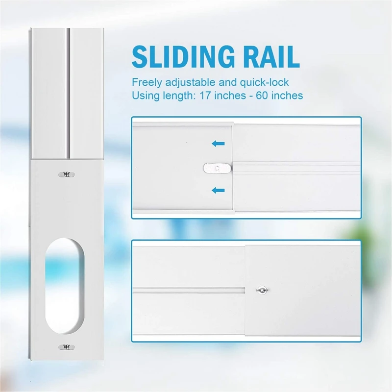 Air Conditioner Window Kit with Coupler Adjustable Window Seal for AC Unit, Sliding AC Vent Kit for Exhaust Hose
Air Conditioner Window Kit with Coupler Adjustable Window Seal for AC Unit, Sliding AC Vent Kit for Exhaust Hose