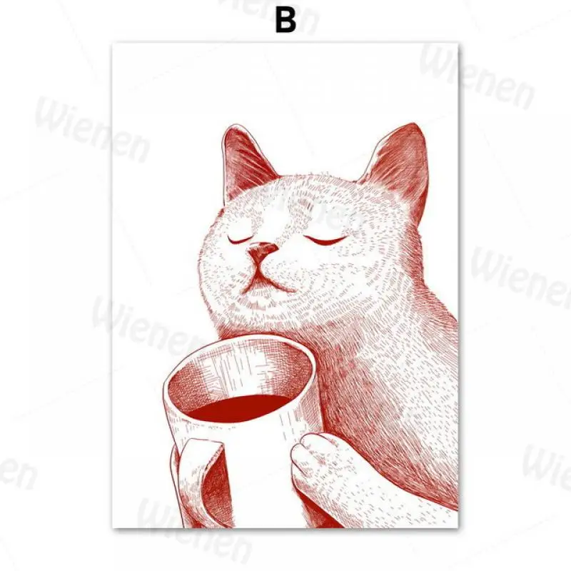 Color Cat Cup Canvas Poster Decorative Painting For Home Cafe Bakery Tavern Mural Wall Art HD Print Interior Decoration Frameles
Color Cat Cup Canvas Poster Decorative Painting For Home Cafe Bakery Tavern Mural Wall Art HD Print Interior Decoration Frameles