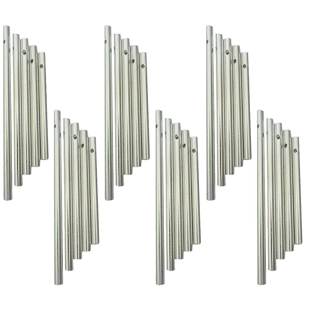 30Pcs Different Length Wind Chime Tubes Set Silver Tone Empty Wind Chime Making Kit for Home Garden Outdoor Hanging Decoration
30Pcs Different Length Wind Chime Tubes Set Silver Tone Empty Wind Chime Making Kit for Home Garden Outdoor Hanging Decoration