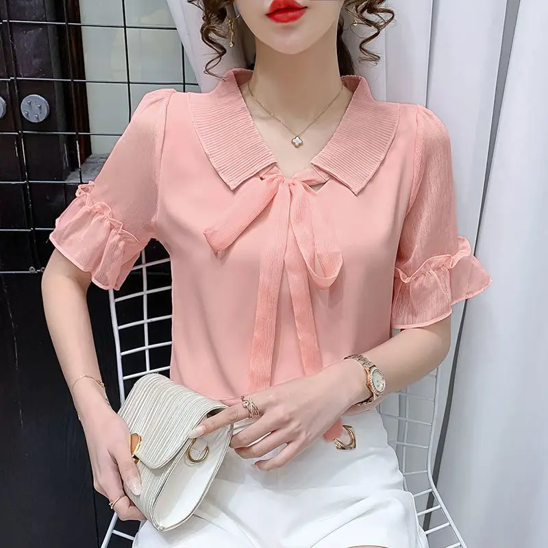 2021 summer Korean version of the new fashion design sense niche light mature blouse temperament shirt chiffon shirt women
2021 summer Korean version of the new fashion design sense niche light mature blouse temperament shirt chiffon shirt women