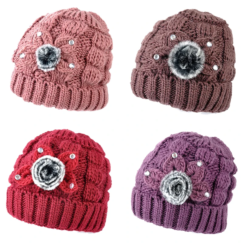 Thicken Women's Hat Knitted Woolen Hat Cap For Female Hairball Elegant Winter Hats for Girl Beanie Caps Warmer Bonnet BQM026
Thicken Women's Hat Knitted Woolen Hat Cap For Female Hairball Elegant Winter Hats for Girl Beanie Caps Warmer Bonnet BQM026