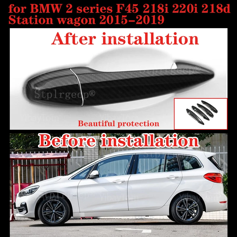 High Quality Carbon Fiber Door Handle Cover Trim for BMW 2 series F45 218i 220i 218d Station wagon 2015-2019
High Quality Carbon Fiber Door Handle Cover Trim for BMW 2 series F45 218i 220i 218d Station wagon 2015-2019