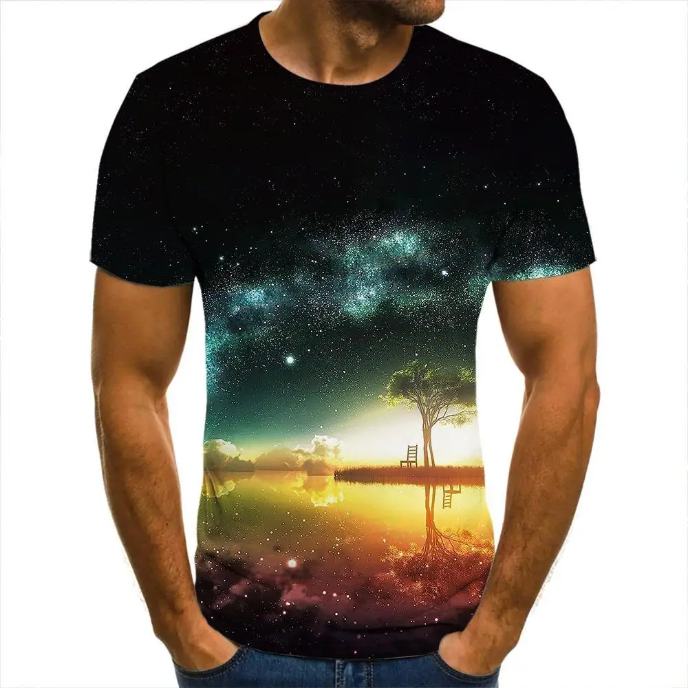 2021 latest summer men's 3d T-shirt aurora sky graffiti print clothing Harajuku short-sleeved hip-hop fun fashion casual street
2021 latest summer men's 3d T-shirt aurora sky graffiti print clothing Harajuku short-sleeved hip-hop fun fashion casual street