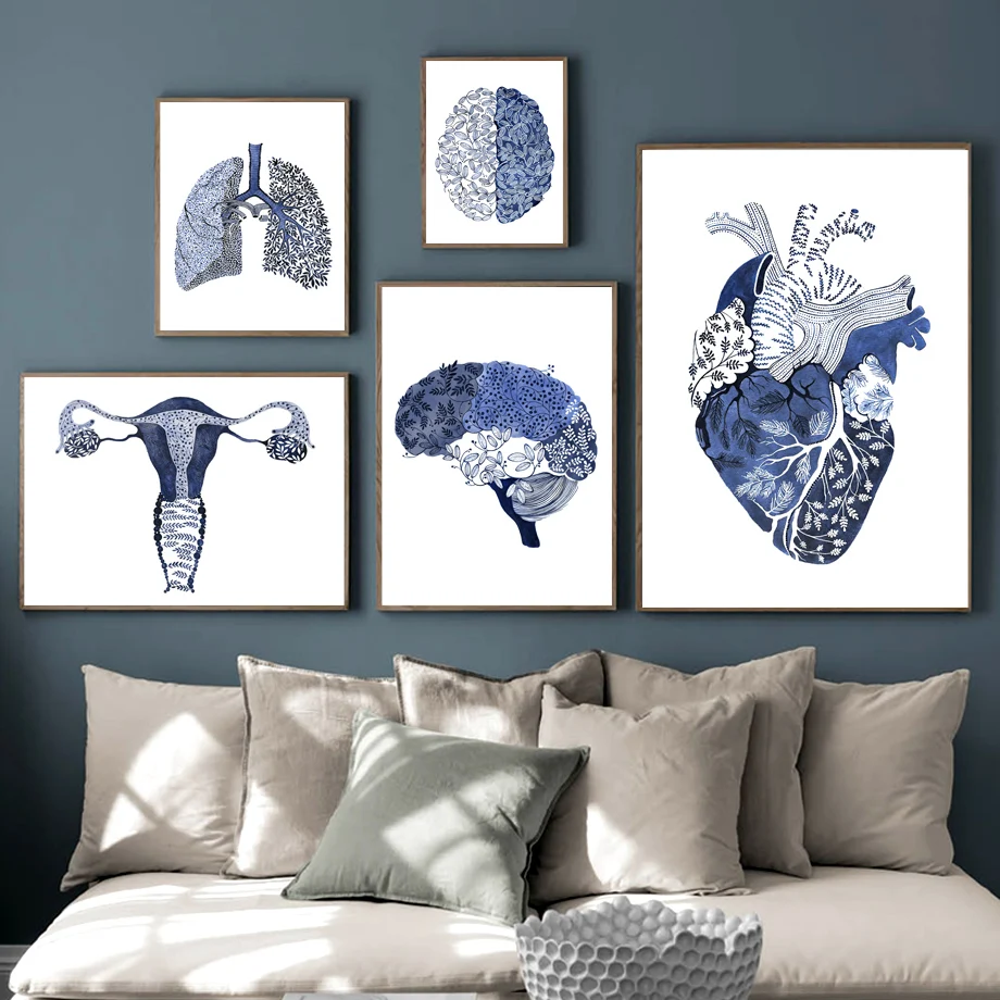 Human Anatomy Organ Brain Muscle Lungs Posters Prints Abstract Leaves Art Canvas Painting Wall Pictures Living Room Clinic Decor
Human Anatomy Organ Brain Muscle Lungs Posters Prints Abstract Leaves Art Canvas Painting Wall Pictures Living Room Clinic Decor