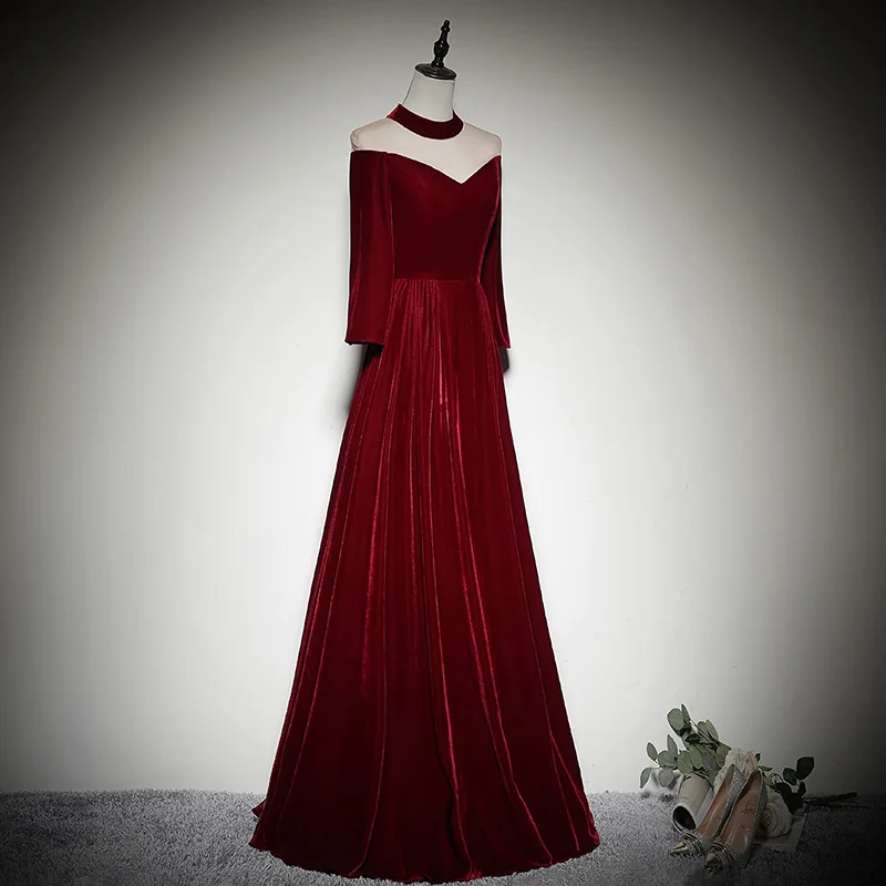 Lady Velour Burgundy High Collar Long Evening Dresses 2021 Women Robe De Soiree Long Sleeve Vestidos De Fiesta Sweet Memory
Lady Velour Burgundy High Collar Long Evening Dresses 2021 Women Robe De Soiree Long Sleeve Vestidos De Fiesta Sweet Memory