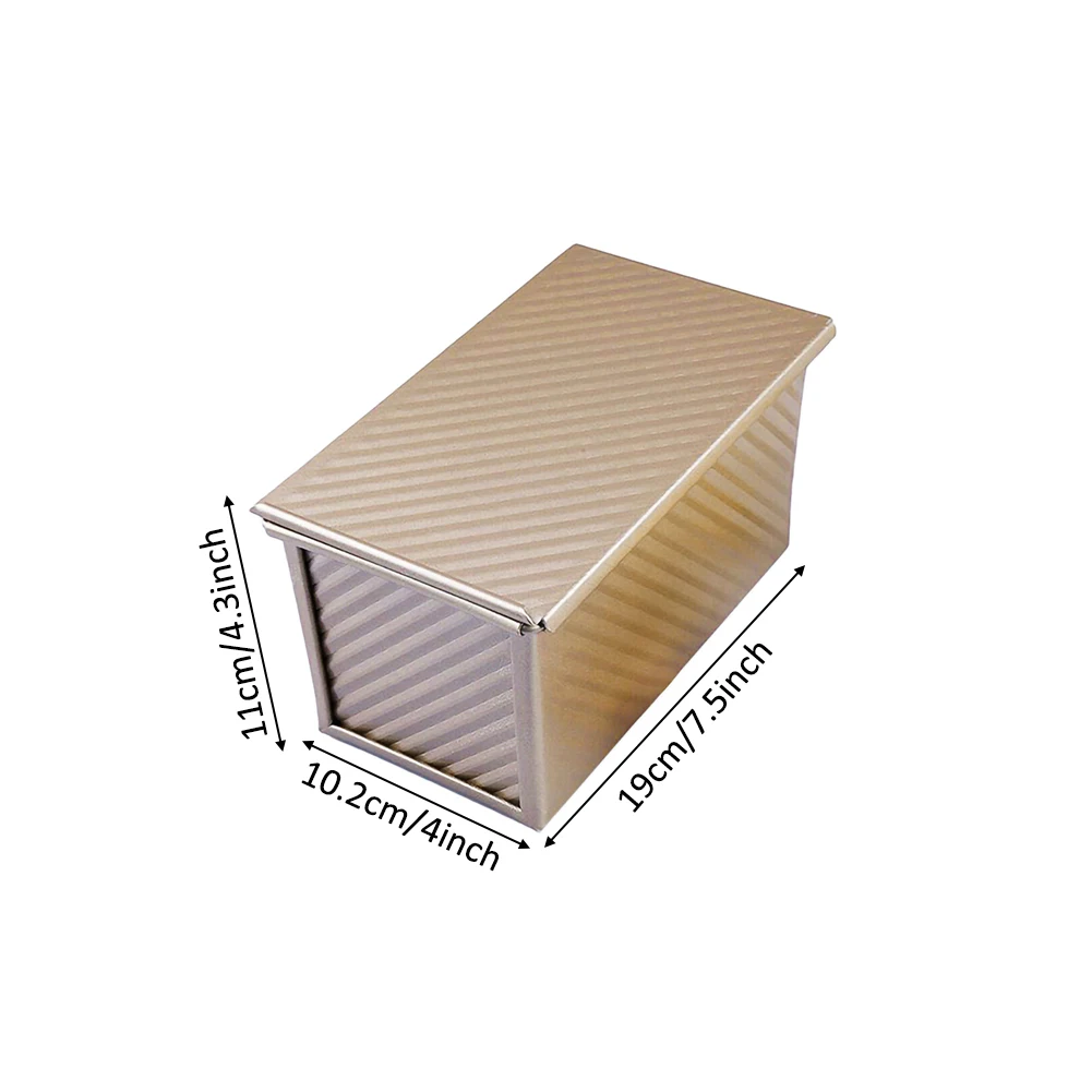 Rectangular Loaf Pan Carbon Steel Non-stick Bellows Cover Toast Box Mold Bread Mold Eco-Friendly Baking 20.8 * 11.8 * 11
Rectangular Loaf Pan Carbon Steel Non-stick Bellows Cover Toast Box Mold Bread Mold Eco-Friendly Baking 20.8 * 11.8 * 11