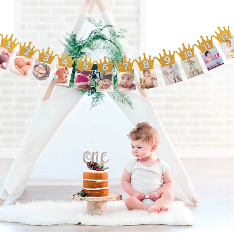 Baby 1st Birthday Banner Flag Monthly ONE Year Bunting Garland Baby Shower Boy Girl First Happy Birthday Party Decorations Kids
Baby 1st Birthday Banner Flag Monthly ONE Year Bunting Garland Baby Shower Boy Girl First Happy Birthday Party Decorations Kids