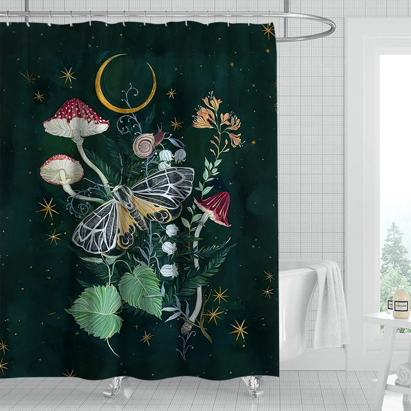 Tropical Rain Forest Flowers and Mushrooms Shower Curtain Set with 12 Hooks Bathroom Decoration
Tropical Rain Forest Flowers and Mushrooms Shower Curtain Set with 12 Hooks Bathroom Decoration