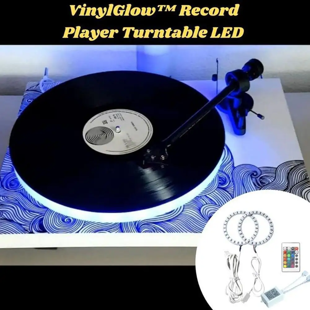 1SET Standard-60/80mm VinylGlow Record Player Turntable LED Full Circle Colorful Aperture Decoration RGB24 Keys Easy To Install
1SET Standard-60/80mm VinylGlow Record Player Turntable LED Full Circle Colorful Aperture Decoration RGB24 Keys Easy To Install