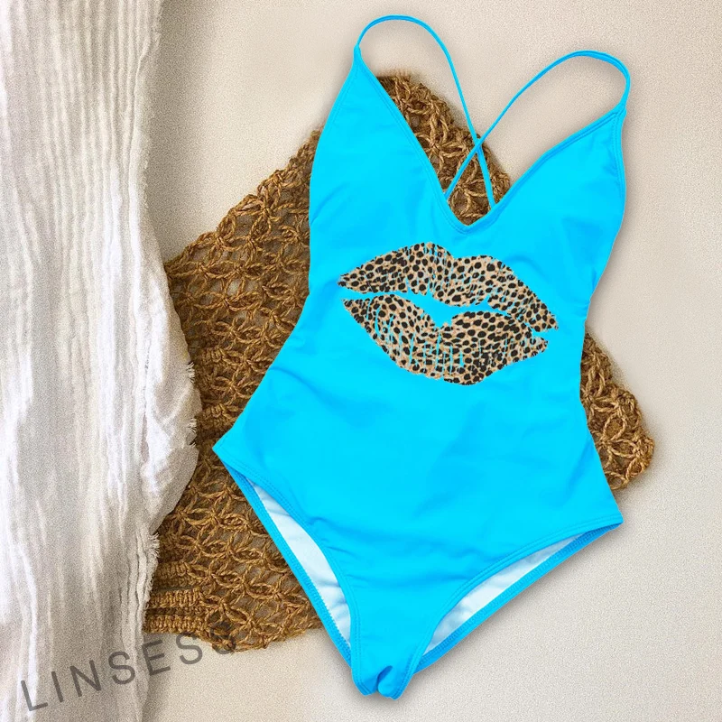 Lips Leopard One-Piece Bathing Suit Sexy Woman Swimsuit Beach 2021 New Lace Back With Padded Swimwear Women Summer V-Neck Bikini
Lips Leopard One-Piece Bathing Suit Sexy Woman Swimsuit Beach 2021 New Lace Back With Padded Swimwear Women Summer V-Neck Bikini