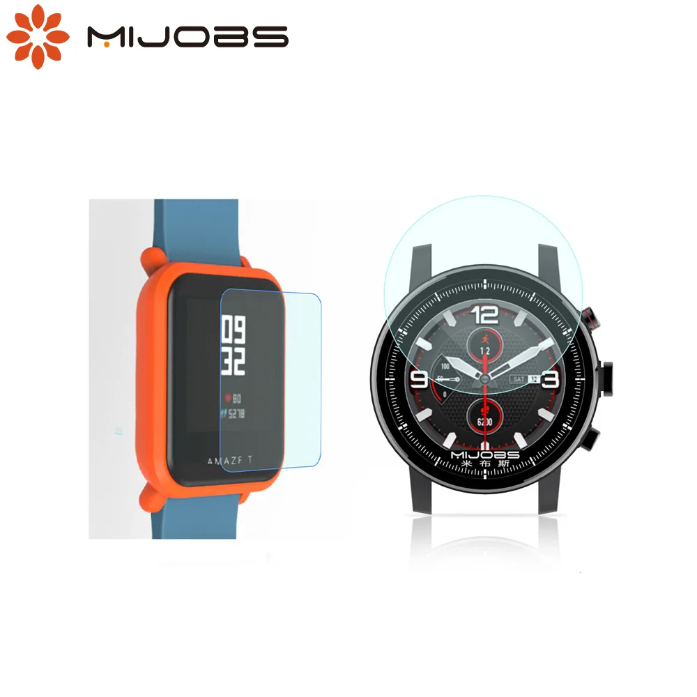 Защитная пленка Mijobs для Xiaomi Huami Amazfit Bip PACE Lite ультратонкая из ТПУ экрана с защитой