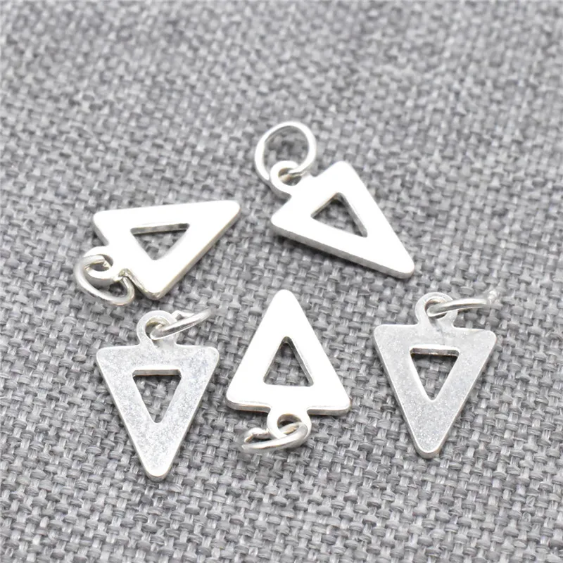 20pcs of 925 Sterling Silver Bulk Small Triangle Charms for Geometry Necklace Bracelet
20pcs of 925 Sterling Silver Bulk Small Triangle Charms for Geometry Necklace Bracelet