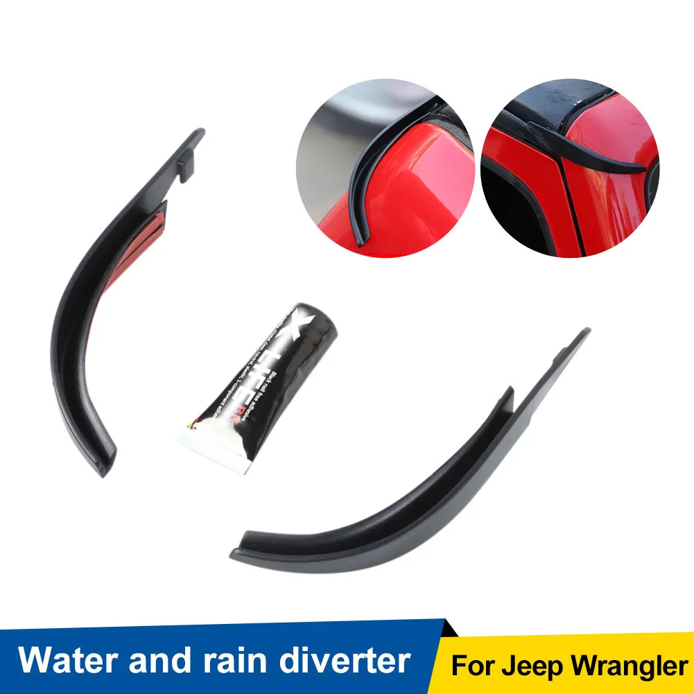 Car Roof Rain Gutter Water Rain Guard Slot Gutter Extension for Jeep Wrangler JK 2007-2017 with Adhesive Exterior Parts
Car Roof Rain Gutter Water Rain Guard Slot Gutter Extension for Jeep Wrangler JK 2007-2017 with Adhesive Exterior Parts