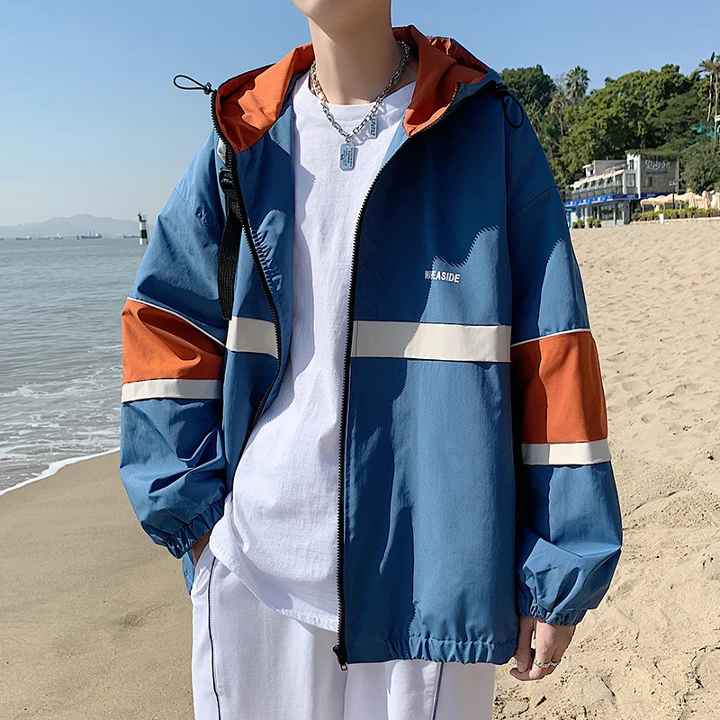 Jacket for Men Style Japanese 2021 Fashion Spring Coat Windbreaker Hooded Zipper Outwear
Jacket for Men Style Japanese 2021 Fashion Spring Coat Windbreaker Hooded Zipper Outwear