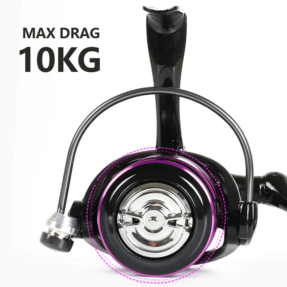 Fishing Reel KD PRO1000-6000 Spinning Reel 10kg Max Drag 5.0:1/4.7:1 Gear Ratio Metal Spool Spinning Reel Saltwater Carp Fishing
Fishing Reel KD PRO1000-6000 Spinning Reel 10kg Max Drag 5.0:1/4.7:1 Gear Ratio Metal Spool Spinning Reel Saltwater Carp Fishing