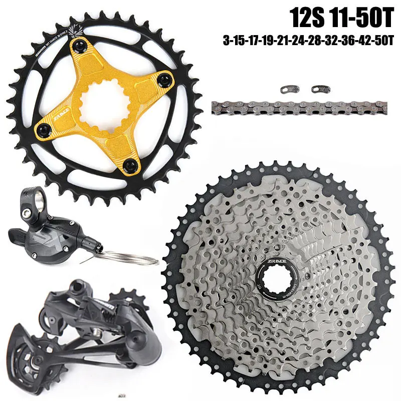 

SRAM SX EAGLE Groupset 1x12 Speed MTB Derailleurs 11-50T Cassette with 34T 38T 104BCD Direct Mount Steel Chainring Crown